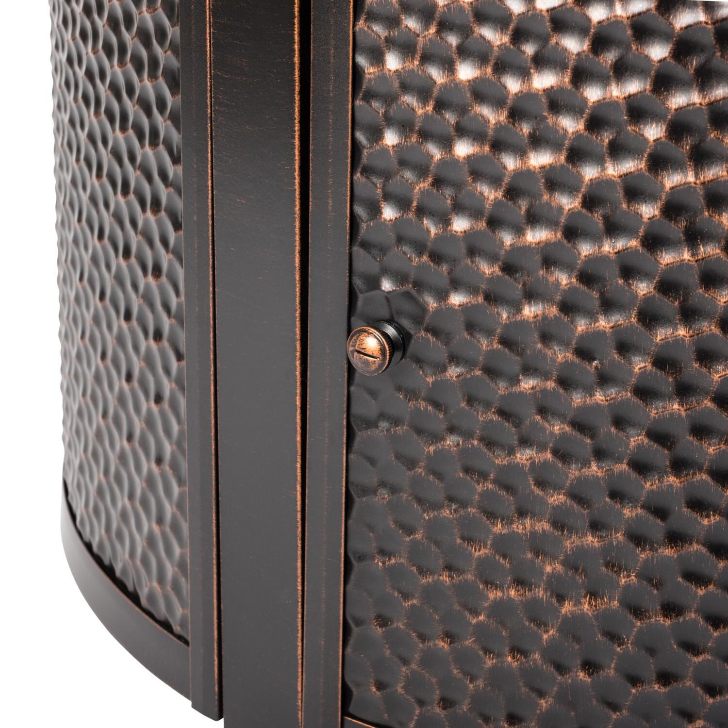 Ultimate Patio 62360-NG La flore 44-Inch Round Aluminum Natural Gas Fire Pit - Detail thumbnail