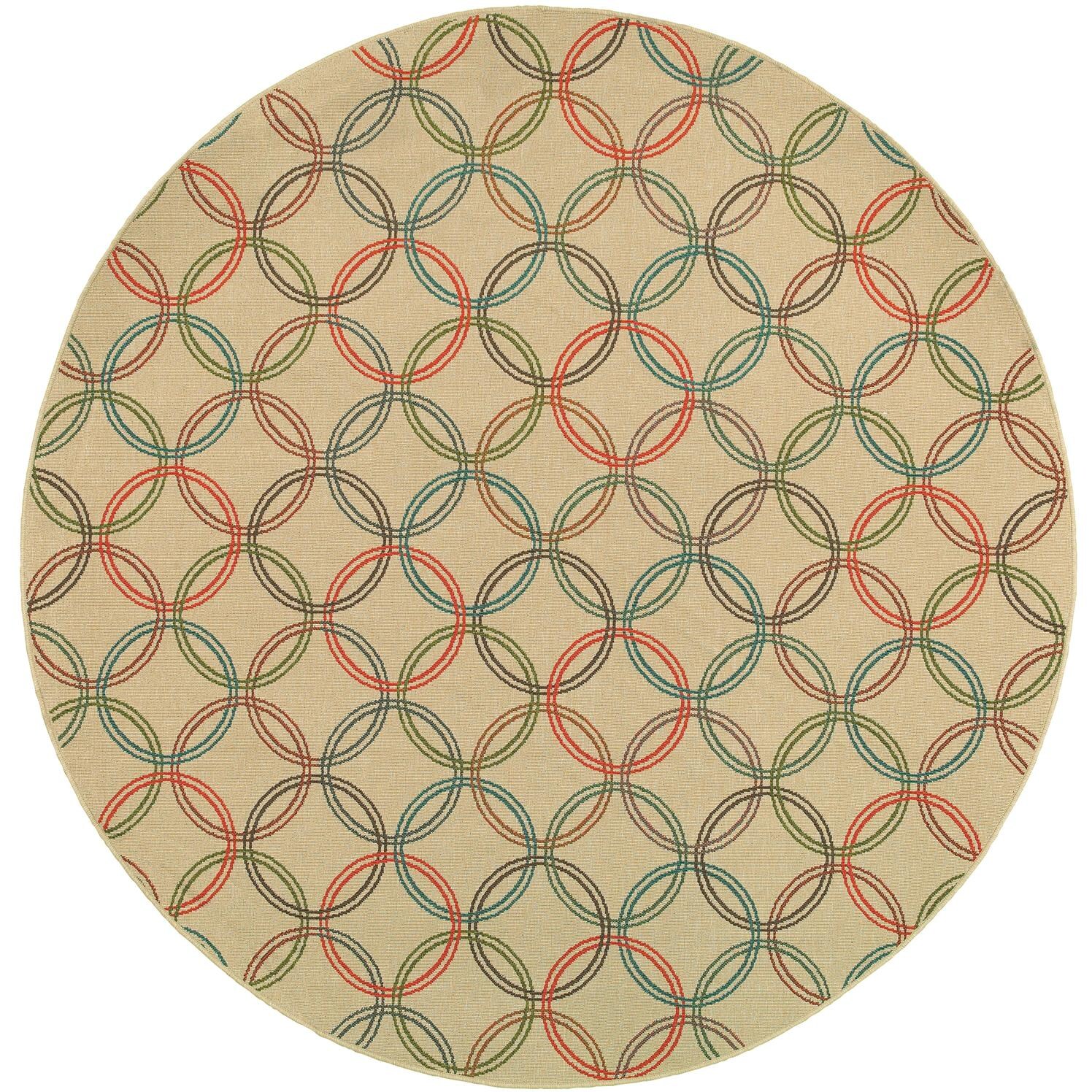 Tommy Bahama Seaside 7.10 Ft. Round Indoor/Outdoor Rug By Oriental Weavers - 3360V