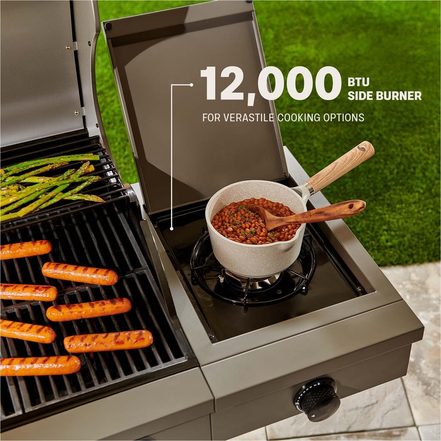 TYTUS TDT-011-GMOD Anaheim 32 Inch Propane Gas Grill - Side Burner - Detail thumbnail