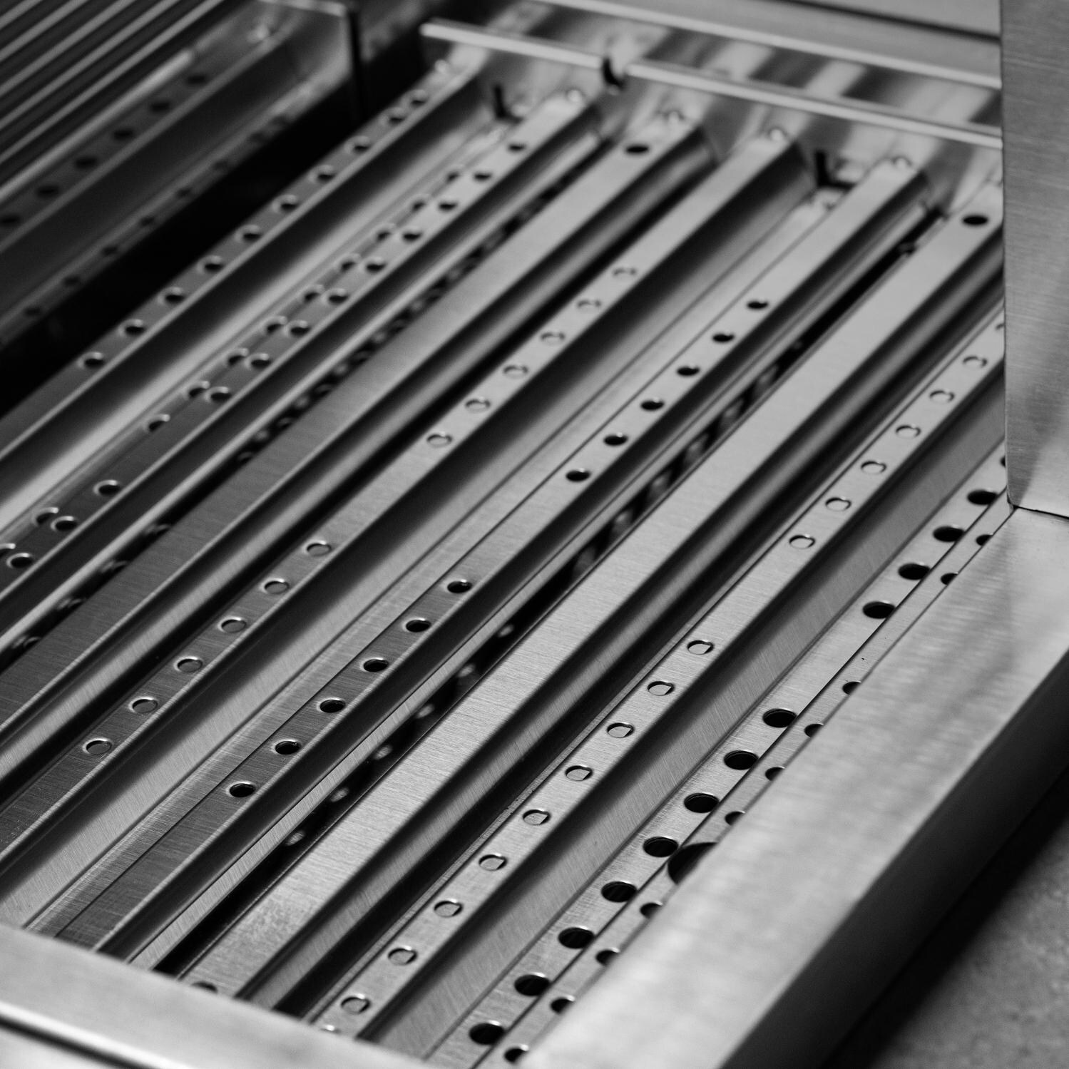 PGS T-Series Commercial Flip Baffle Grates Shown On Grill