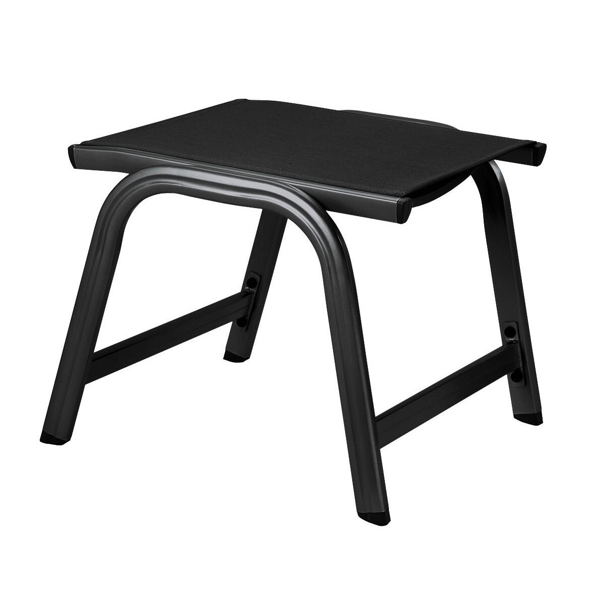 Kettler Basic Plus Aluminum Patio Ottoman - Gray Frame thumbnail