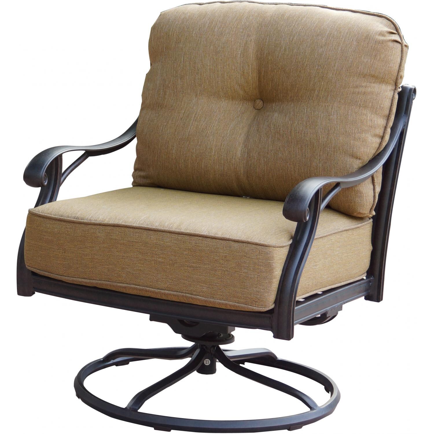 Darlee Nassau Cast Aluminum Swivel Rocker Club Chair thumbnail