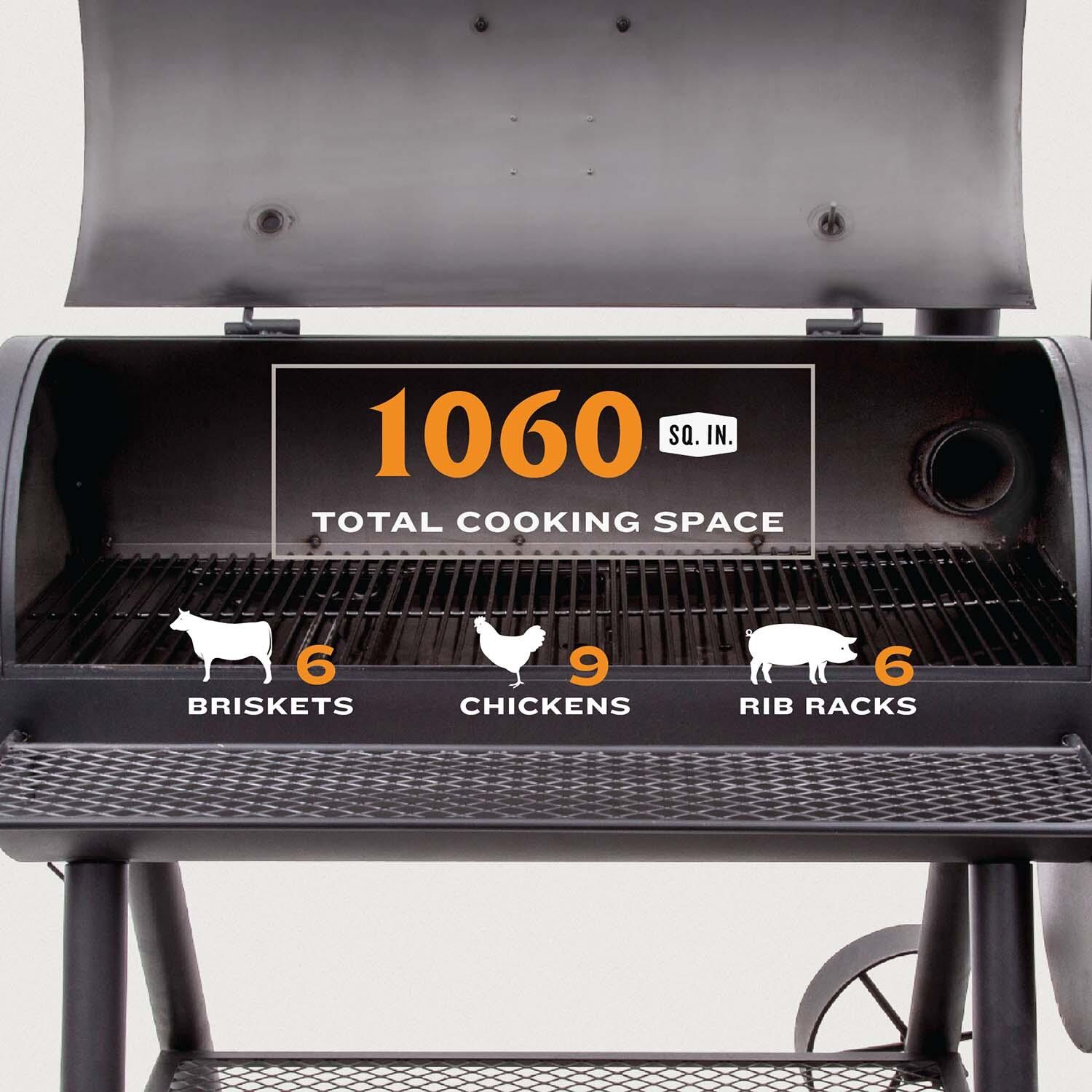 Oklahoma Joe's 13201747-50 Longhorn Offset Smoker - Capacity - Detail thumbnail