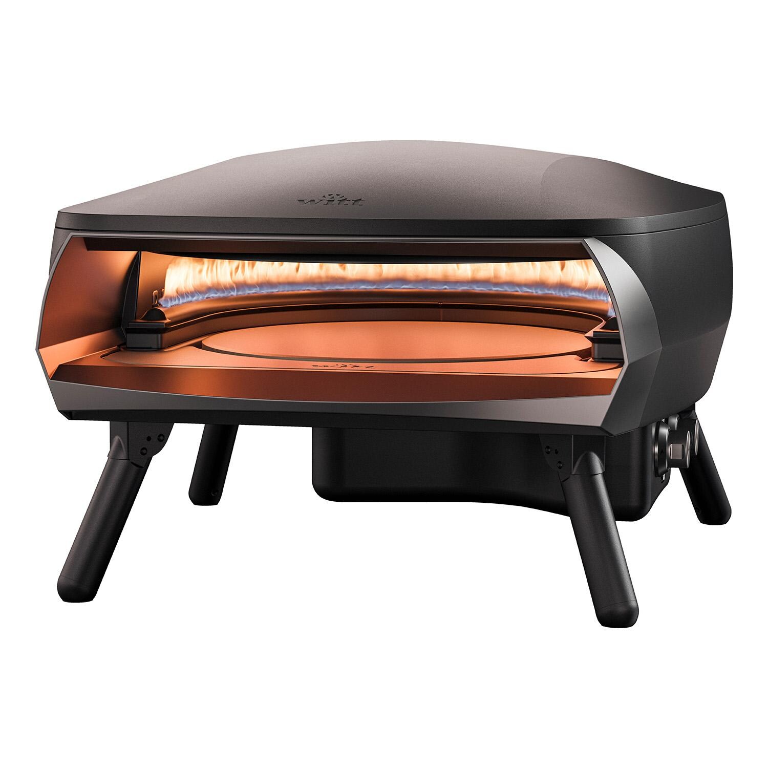 Witt 80650063 Etna Rotante Propane Pizza Oven - Matte Black - White Background thumbnail