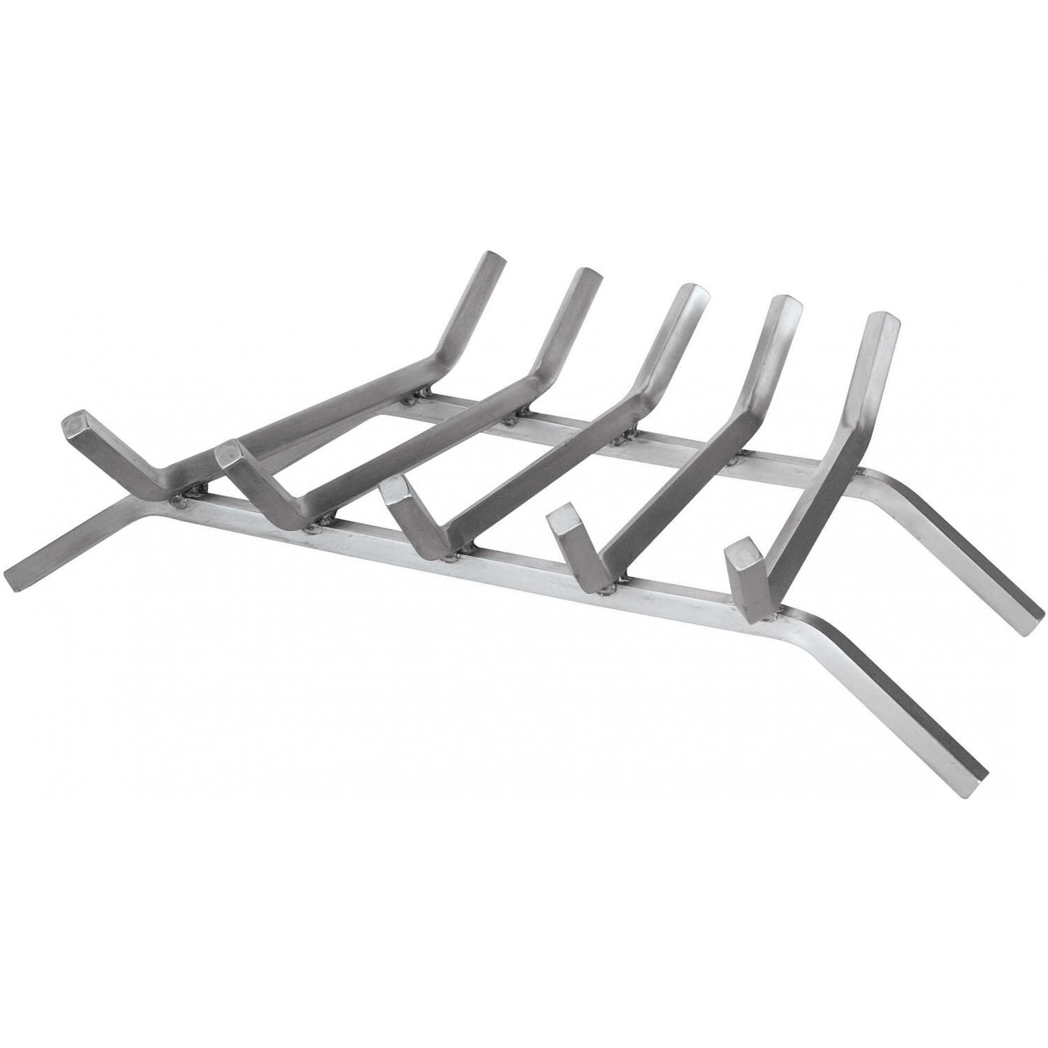 UniFlame 23-Inch Stainless Steel Bar Fireplace Log Grate - C-7723 image
