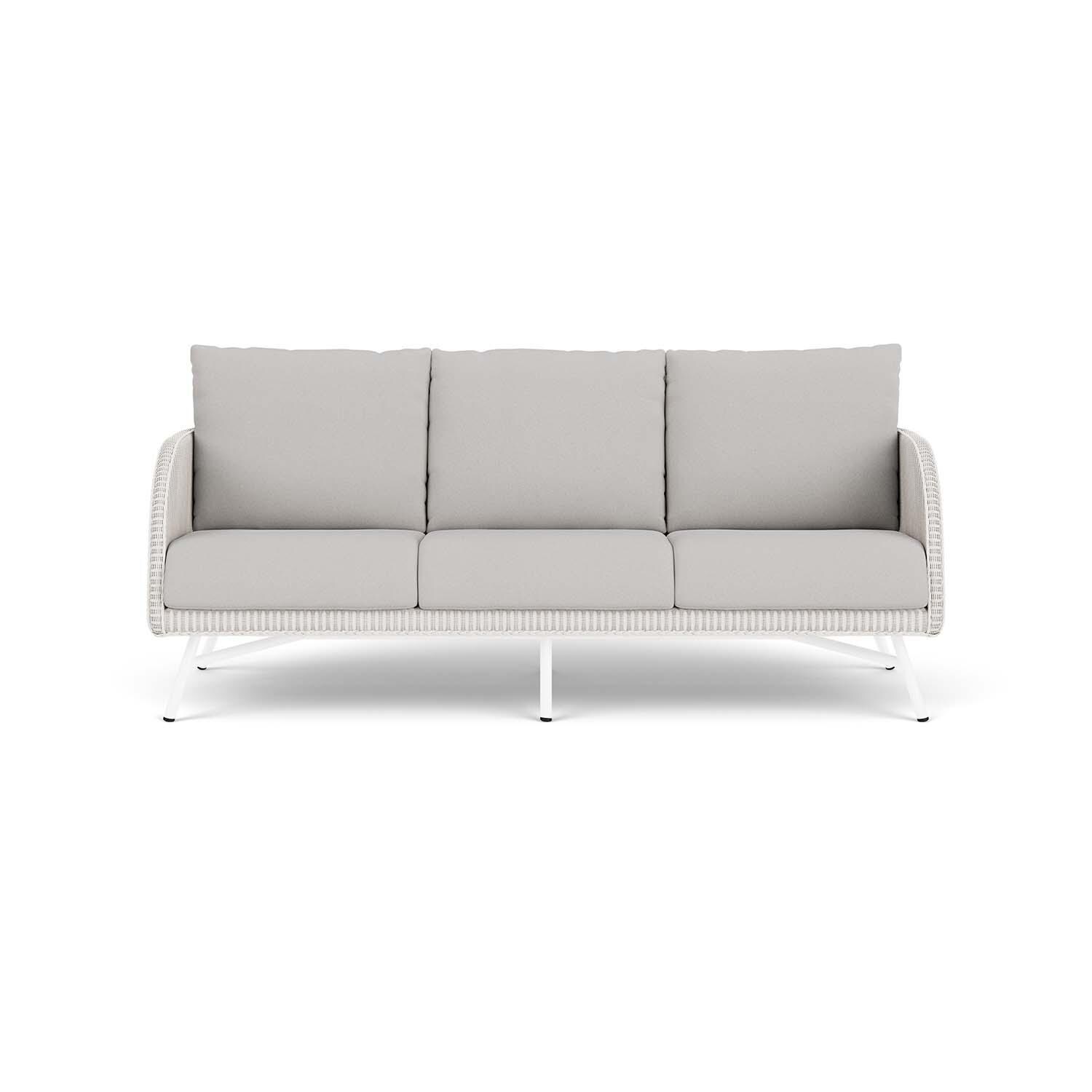 Lloyd Flanders Essence Sofa W/Tundra Dove Fabric - White Finish thumbnail