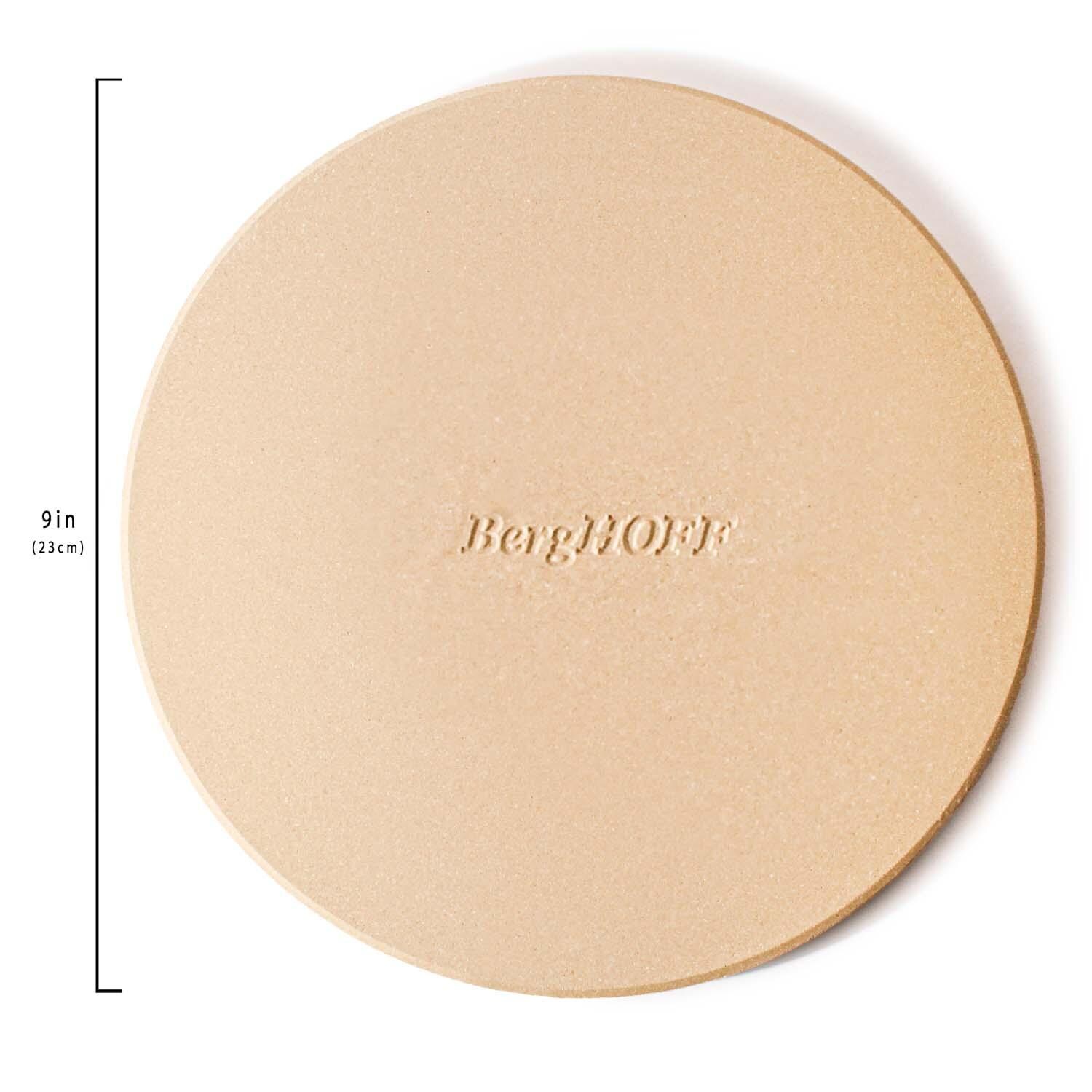 BergHOFF 9 1/2-in Leo Pizza Stone w/ Pizza Cutter Set - Small - Dimensional thumbnail