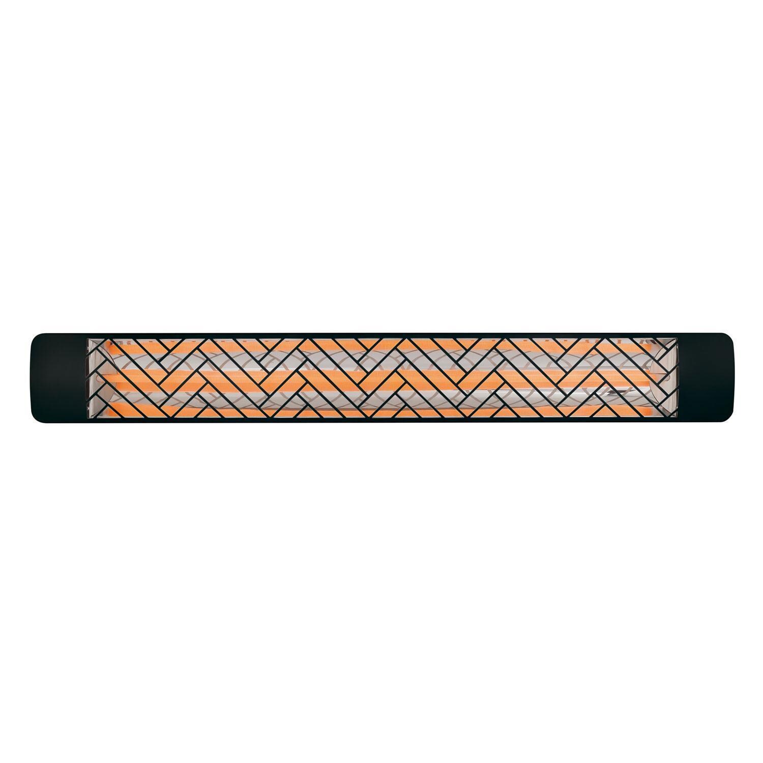 Eurofase Chevron Series 61 Inch 3000 Watt Single Element Marine Grade 277V Electric Patio Heater in Black - EF30277B1