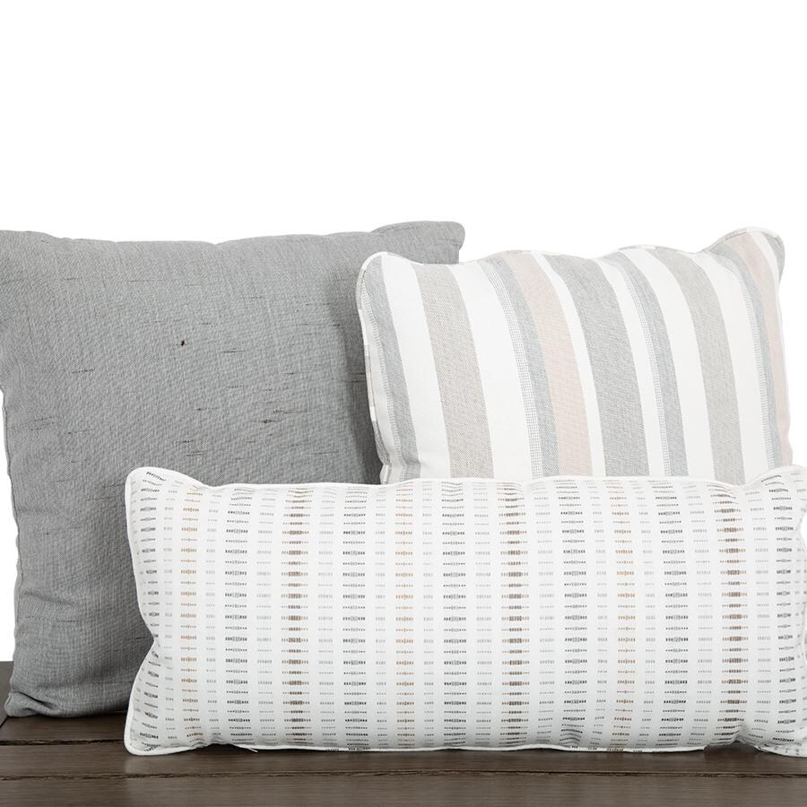 Sunset West - PP-Ash - Bazaar Sunbrella Pillow Pack - Set Of 6 - Ash - Pillow Closeup thumbnail