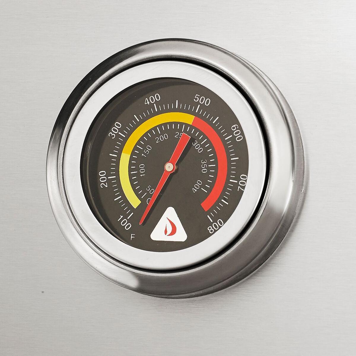 Delta Heat 32-Inch 3-Burner Built-In Natural Gas Grill - Temperature Gauge