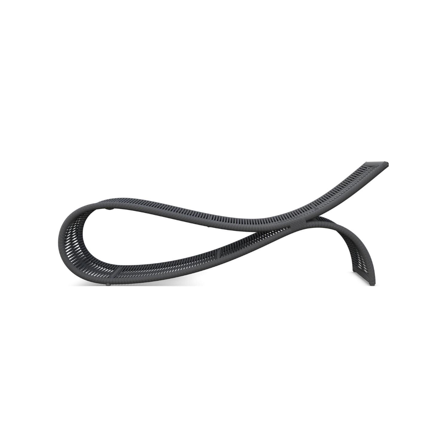 Azzurro Living WAV-R07L1 Wave Woven Rope Lounge Chair in Ash - Front - White Background thumbnail