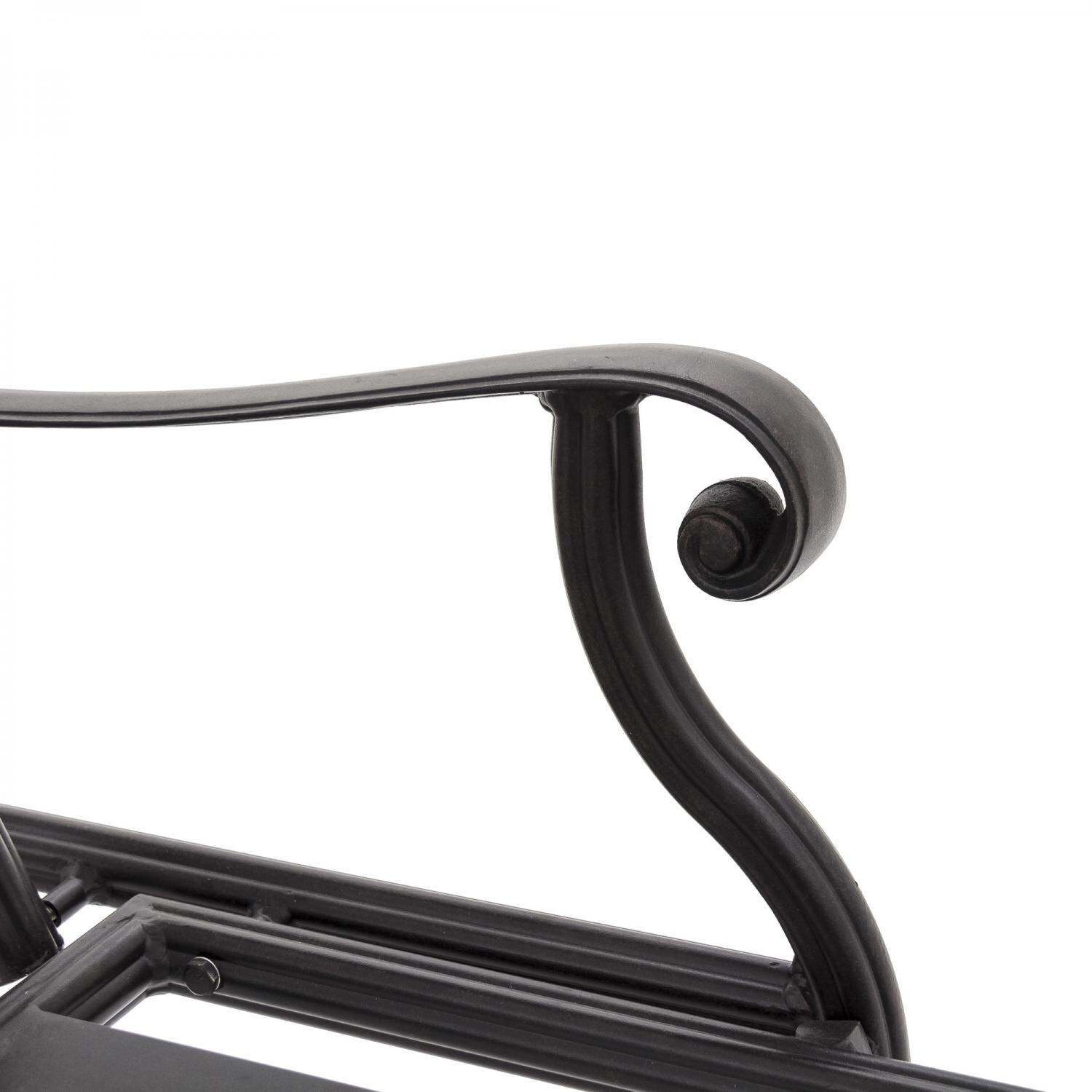 Evangeline Cast Aluminum Patio Chaise Lounge - Arm Detail thumbnail