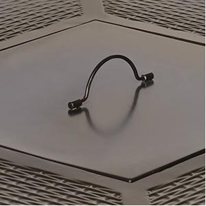 44-Inch Patioflame Madrid Fire Table With Glass Embers By Napoleon - Square - Table Lid thumbnail