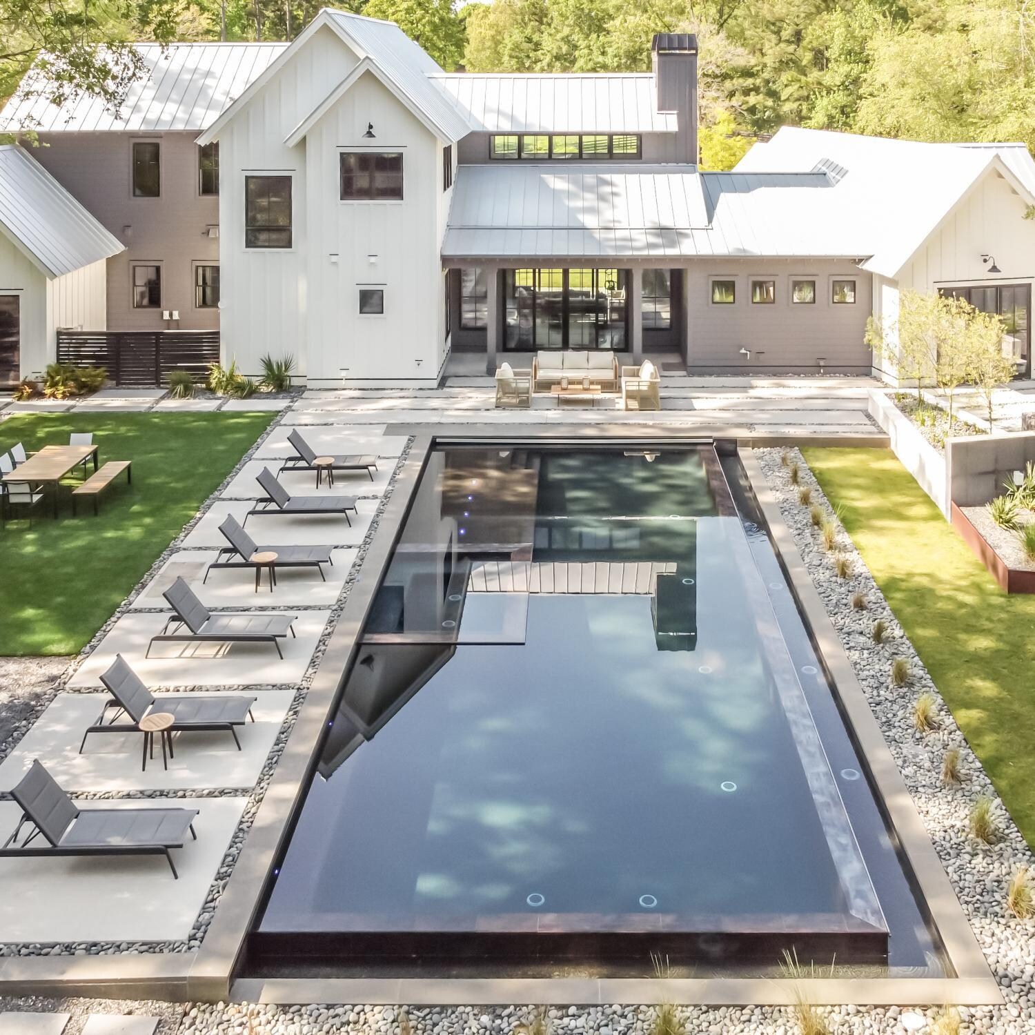 Teak + Table Breeze Olefin Rope & Teak Patio Club Chair in Dune/Sand - Landscape View - Lifestyle thumbnail