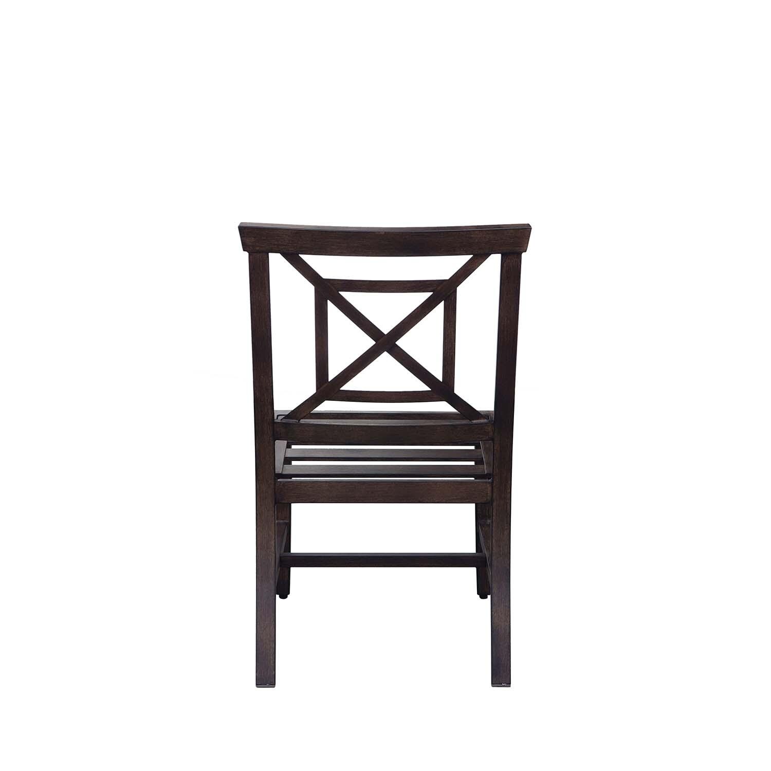 Atlantis 9 Pc Aluminum Dining Set w/ 88 Inch Table and Spa Cushions in Walnut By Darlee - Chair Back Frame Only - White Background thumbnail