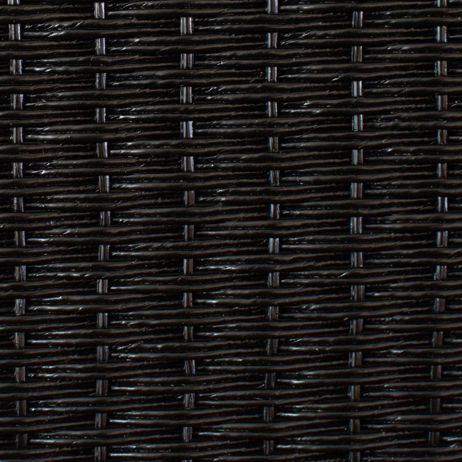 Lloyd Flanders Weekend Retreat Lounge Chair in Ebony Finish W/ Demo Skyway Fabric - Frame Swatch thumbnail