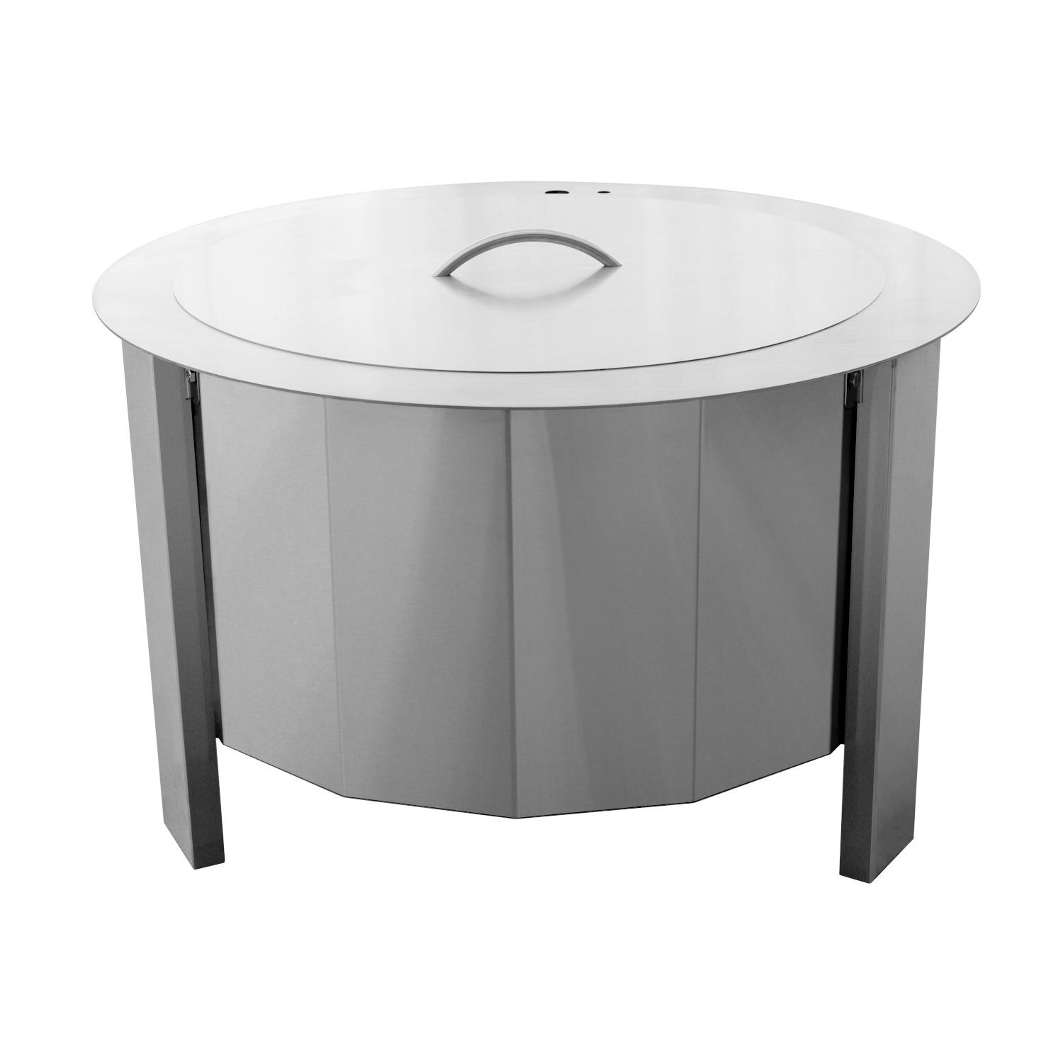 Firegear LID-LUME-MS-A LUME Stainless Steel Lid for LUME-MS1 & LUME-MS2SR - Lid Closed thumbnail