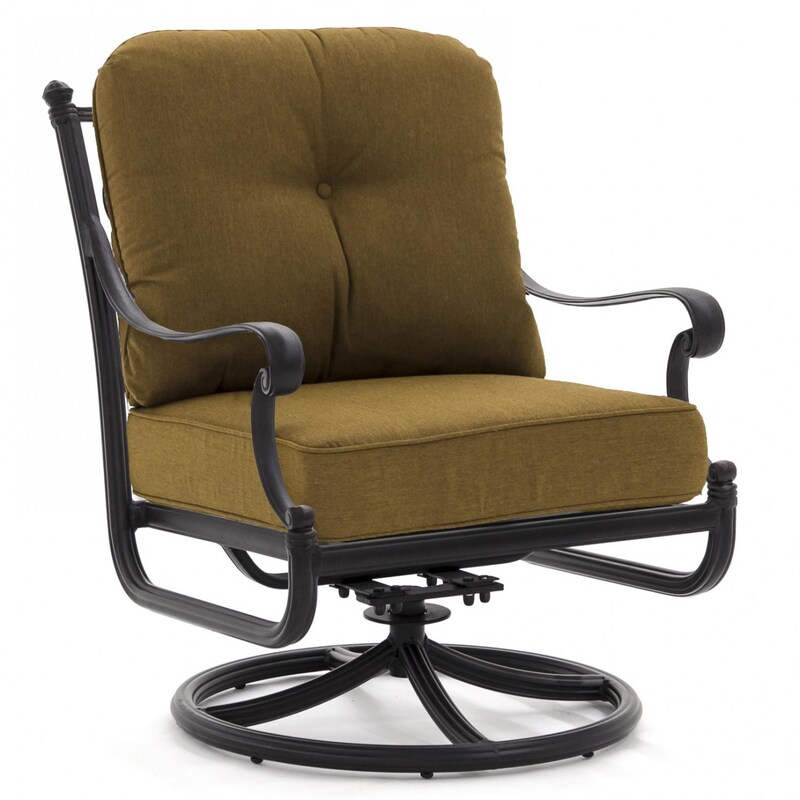 Evangeline Cast Aluminum Swivel Rocker Patio Club Chair By ... (800 x 800 Pixel)