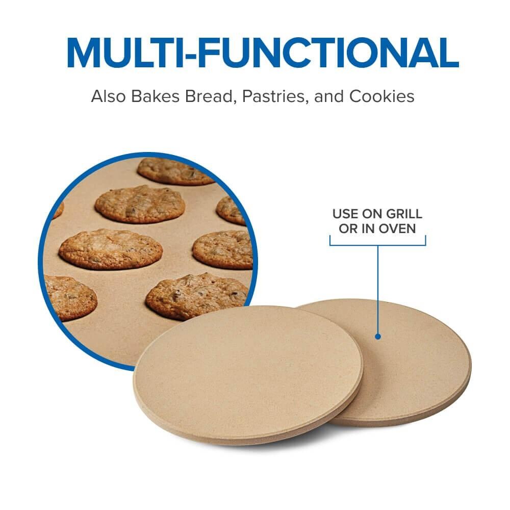 Napoleon 70000 10-Inch Personal Sized Pizza/Baking Stone Set - Multi-Functional - Detail thumbnail
