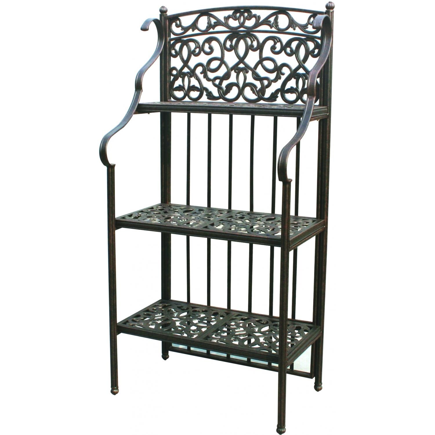 Darlee Patio Bakers Rack - Antique Bronze thumbnail