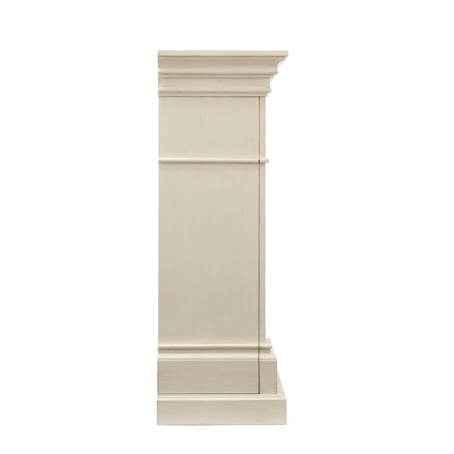 Southern Enterprises Sicilian Harvest 44 3/4-Inch Electric Fireplace - Ivory - Side View thumbnail