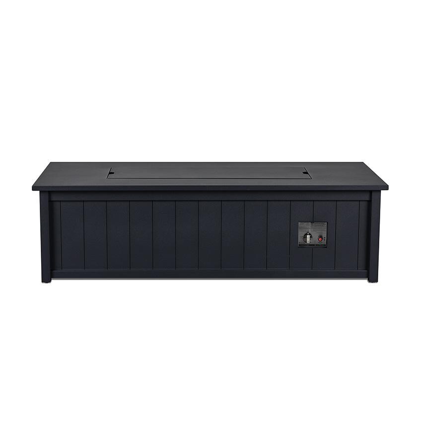 Lakeview Landon Bay SC-13042LP-CHRC 70-Inch Rectangle Metal Propane Fire Pit Table With Hidden Tank - Burner Lid On And Controls thumbnail