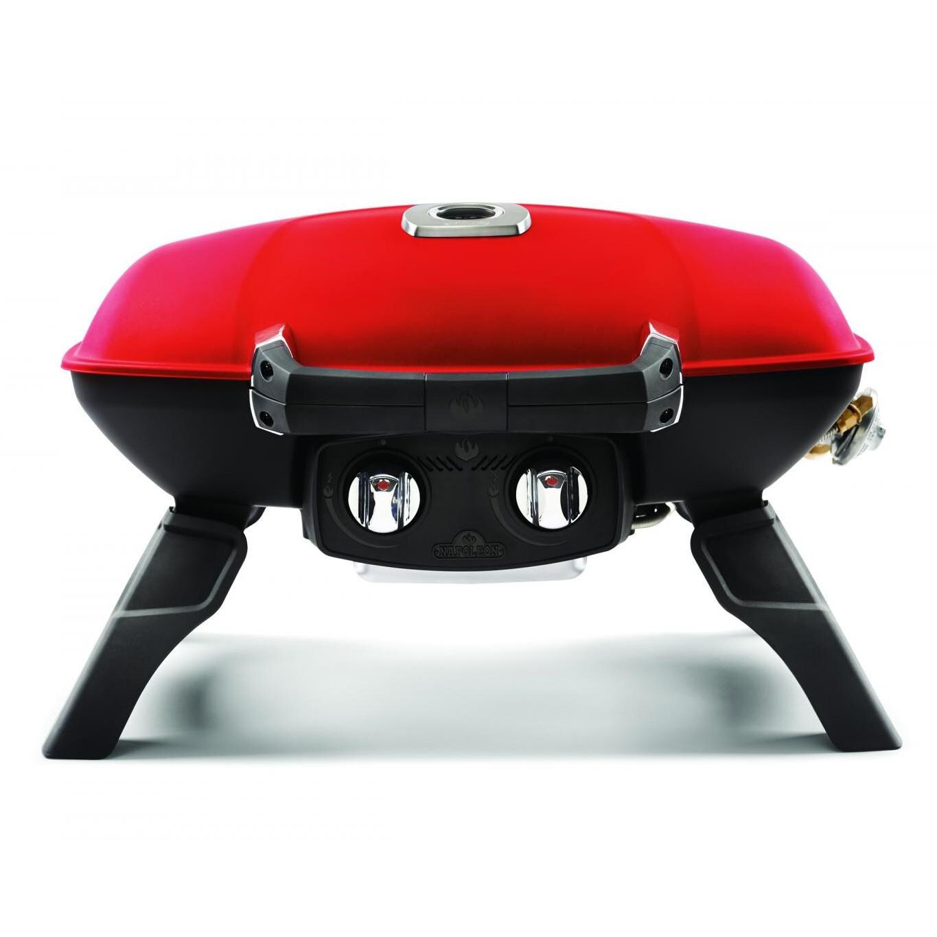 Napoleon TravelQ 285 Portable Propane Gas Grill With Griddle - Red - TQ285-RD-A
