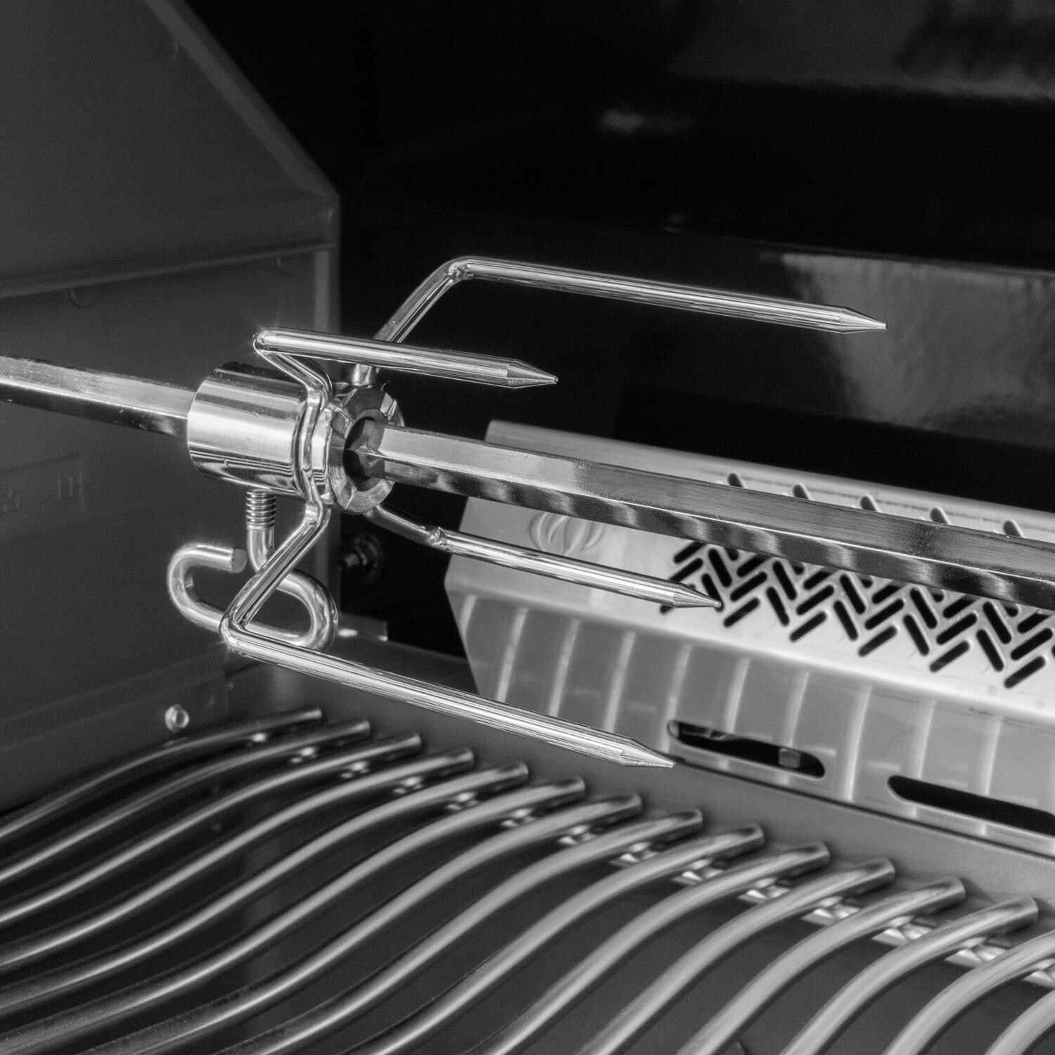 Napoleon P500RBPSS-3 (2019) Prestige 500 Propane Gas Grill with Infrared Rear Burner - Included Rotisserie Kit - Detail thumbnail