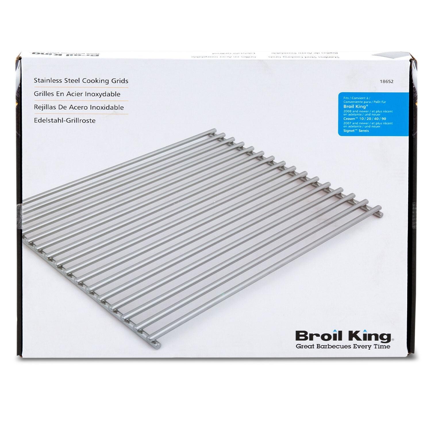 Broil King 18652 2 Pc Stainless Rod Cookin Grids for Signet Series - Packaging Box - White Background thumbnail