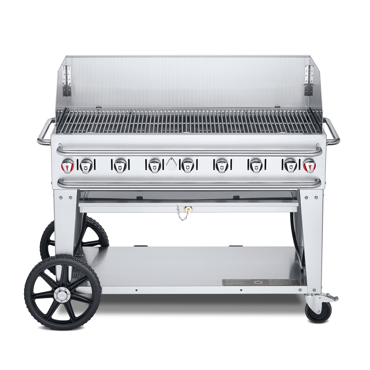Crown Verity CV-RCB-48WGP-SI-BULK 48-Inch Single Inlet (Bulk Tanks Only) Rental Propane Grill Windguard Package thumbnail