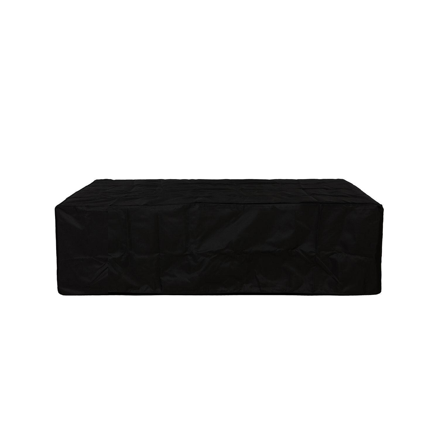 Elysian 50-in Rectangular Steel Propane Fire Pit Table in Light Sand by Lakeview Outdoor Designs - Cover - White Background thumbnail