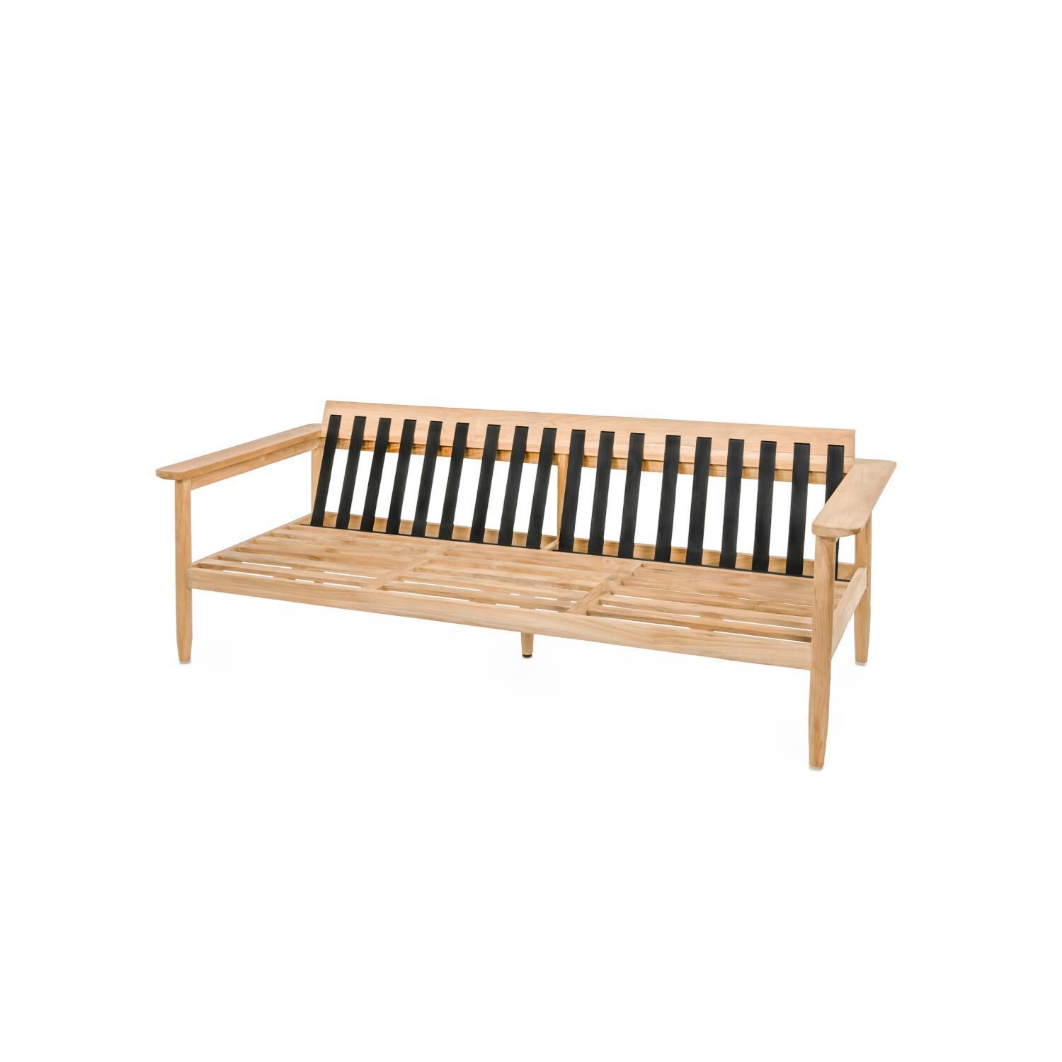 Teak + Table Ibiza Sofa in Granite - Frame Side - White Background thumbnail