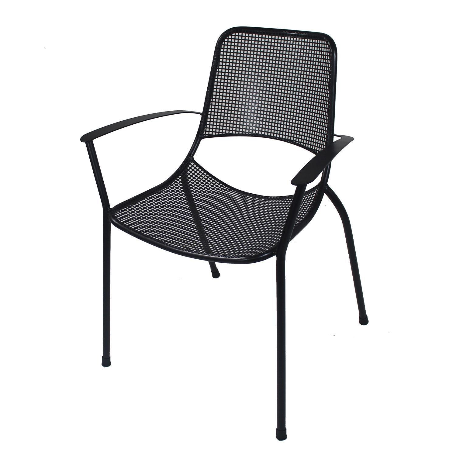 Metro 5 Pc Steel Dining Set By KETTLER - Dining Chair - White Background thumbnail