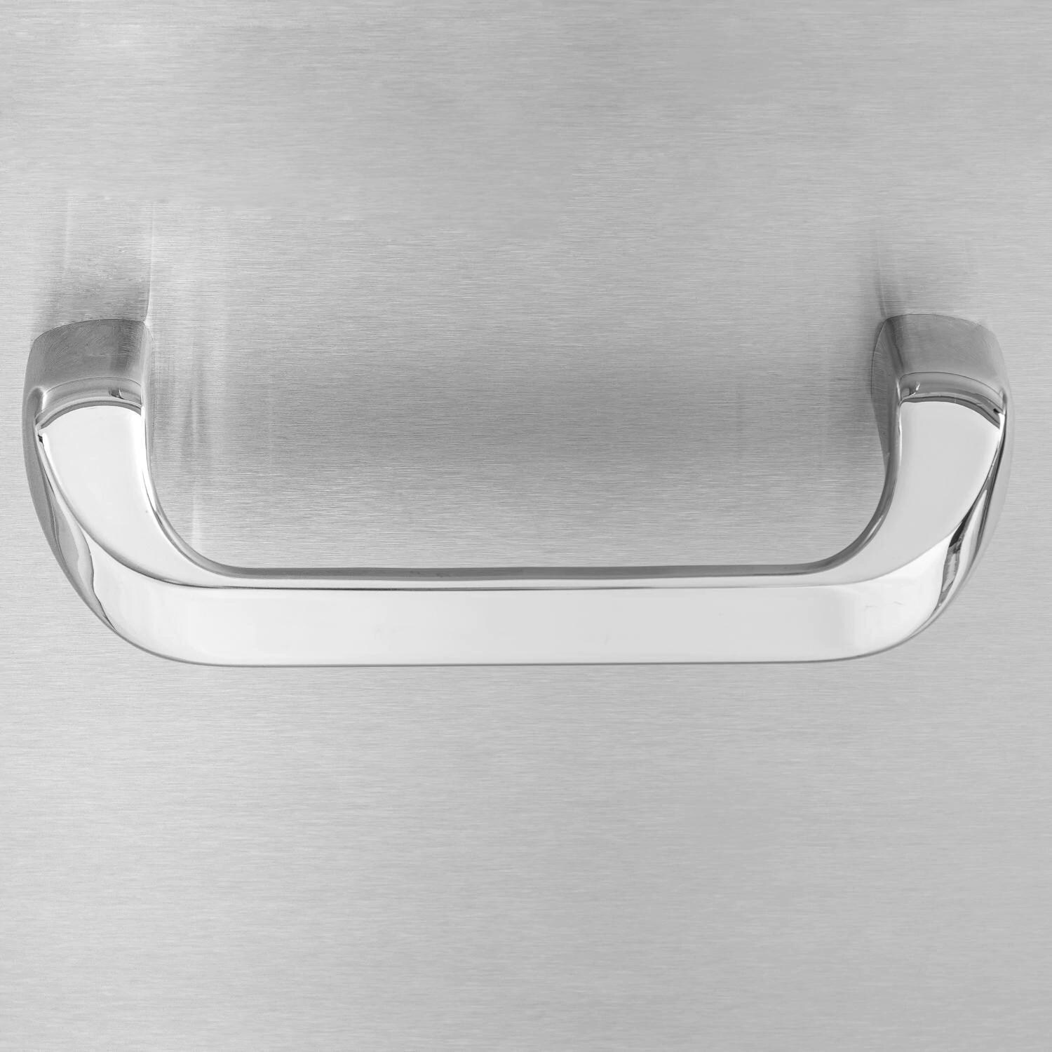 BBQGuys Signature 16-in Contempo/Traditional Stainless Steel Triple Access Drawer - Traditional Handle - Detail