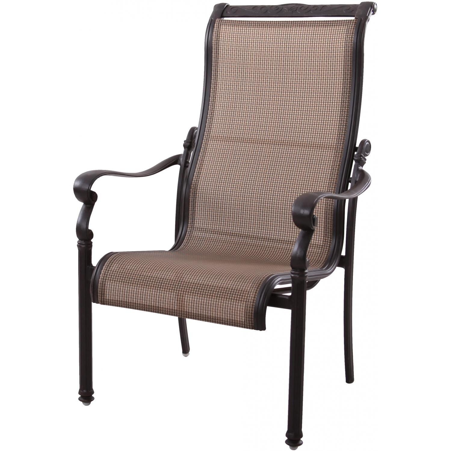 Monterey Cast Aluminum Dining Chair in Antique Bronze/Irish Mix by Darlee