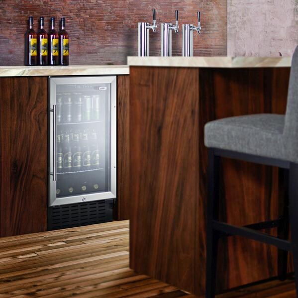 Summit 2.7 Cu. Ft. ADA Compliant Built-In / Freestanding Beverage Refrigerator - SCR1841BADA - Shown Built-In thumbnail