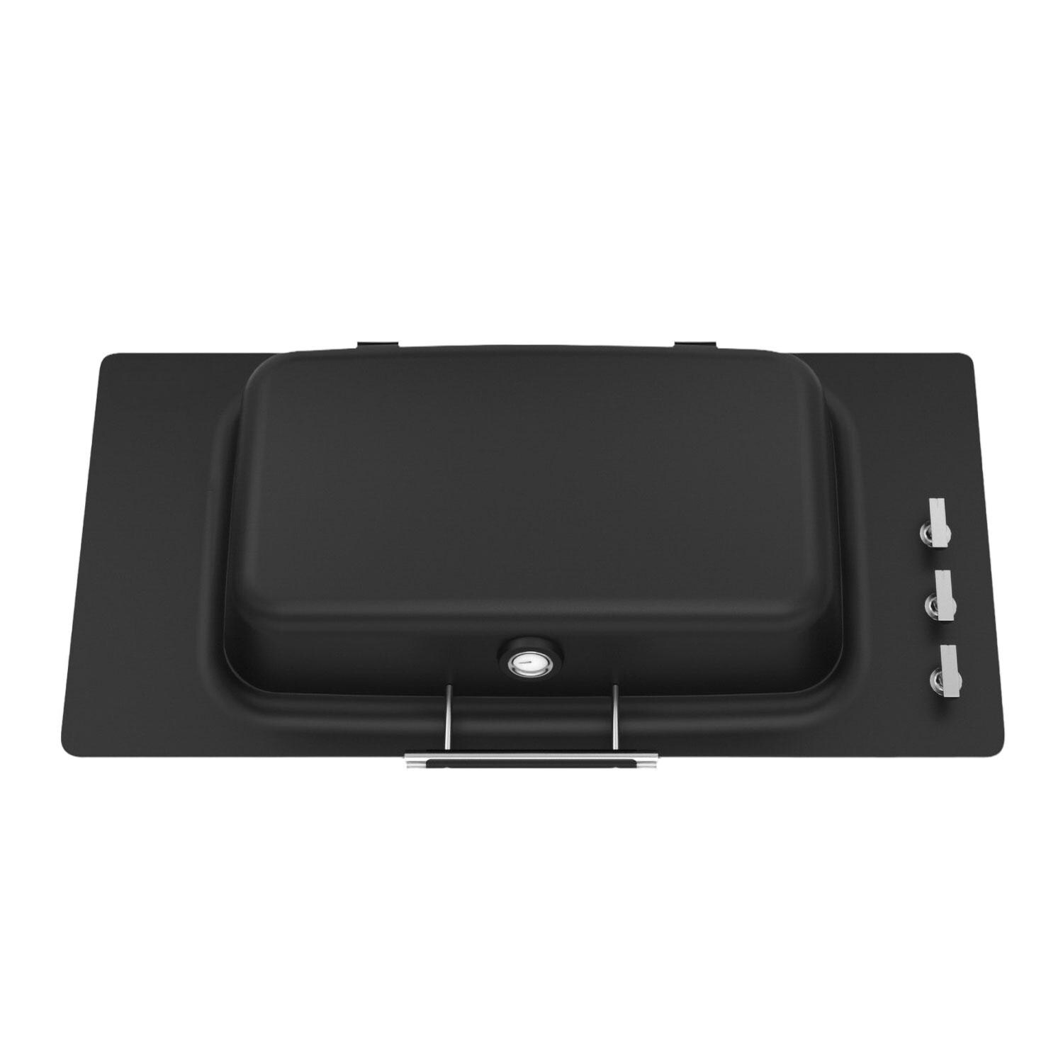 Everdure FURNACE 3-Burner Built-In Propane Grill - Overhead View - White Background thumbnail