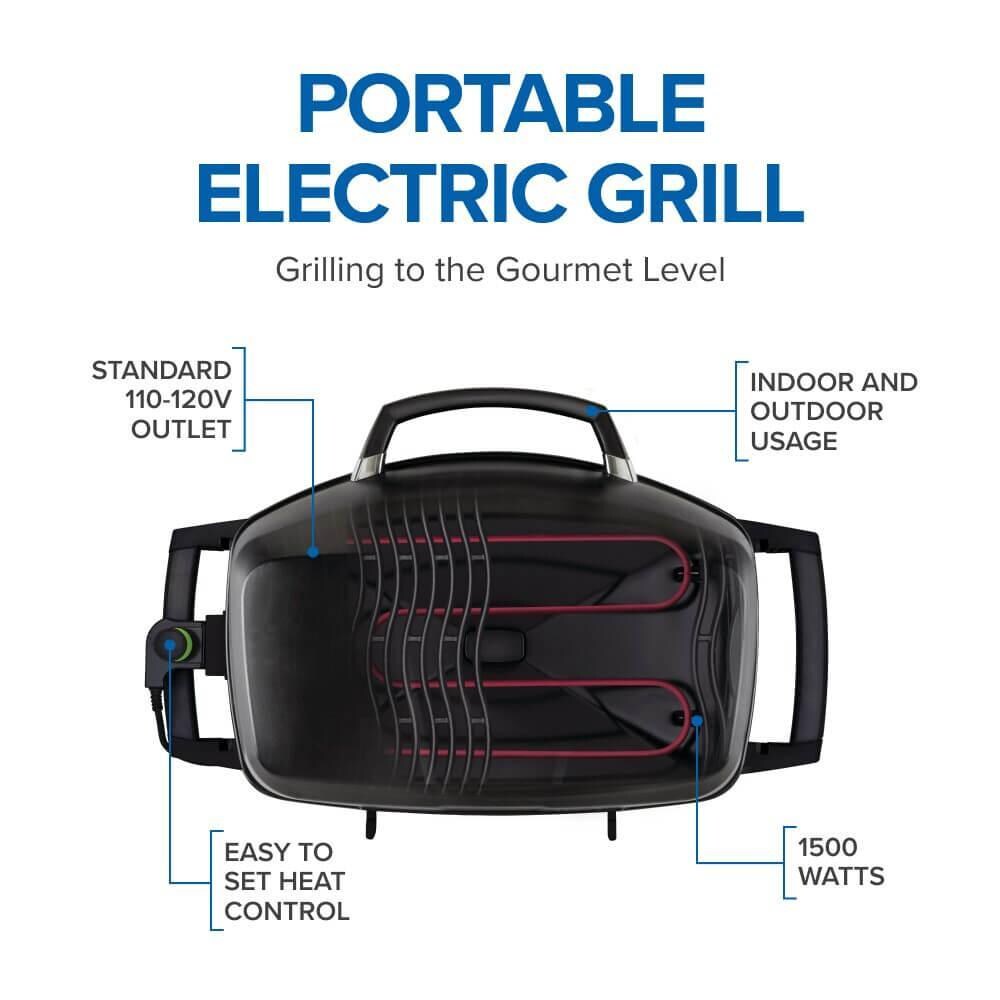 Napoleon - PRO285E-BK - TravelQ Pro 285 Portable Electric Grill - Black - Portable Electric Grill - Detail thumbnail