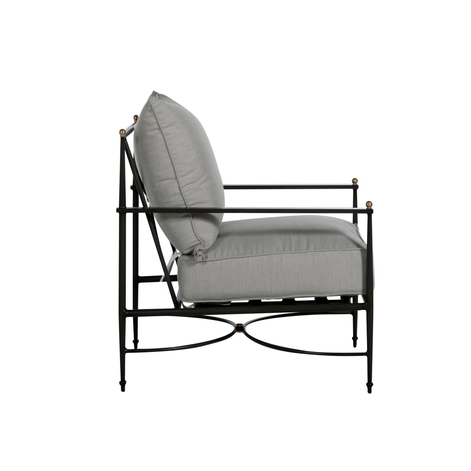 Summer Classics 366531+C605P6101W6101 Roma Aluminum Lounge - Side View thumbnail