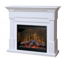 Dimplex Essex 55-Inch Electric Fireplace Mantel - Inner-Glow Logs - White - GDS30L3-1086W image