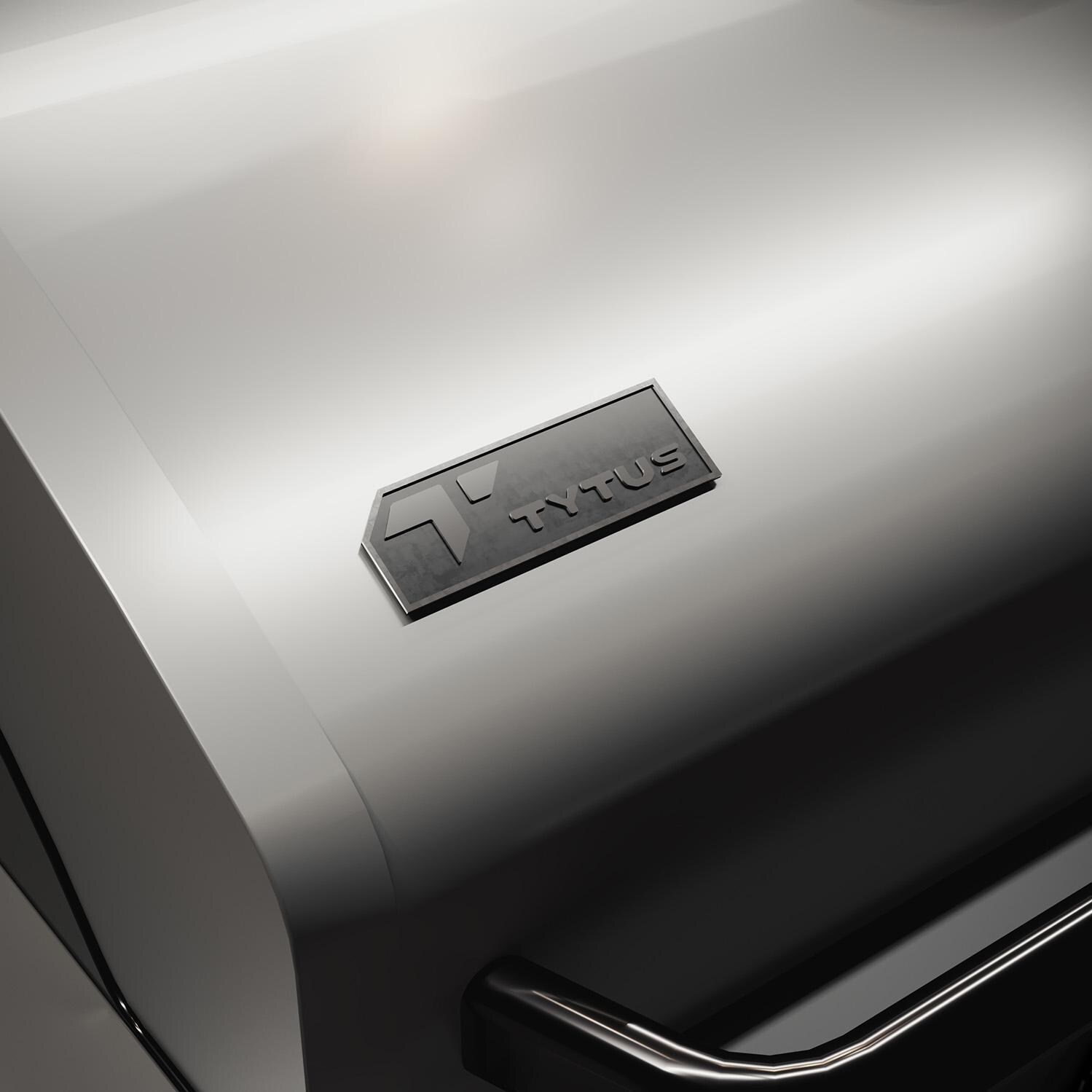 TYTUS Fresno Series Gunmetal Gray & Graphite Stone Natural Gas Grill Island (Ships Propane w/ Conversion Kit) - Hood - Detail thumbnail