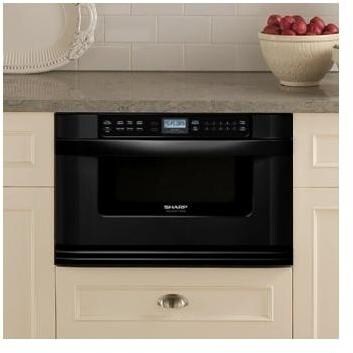 Sharp Microwave Drawer, Auto, 24 Inches - Black