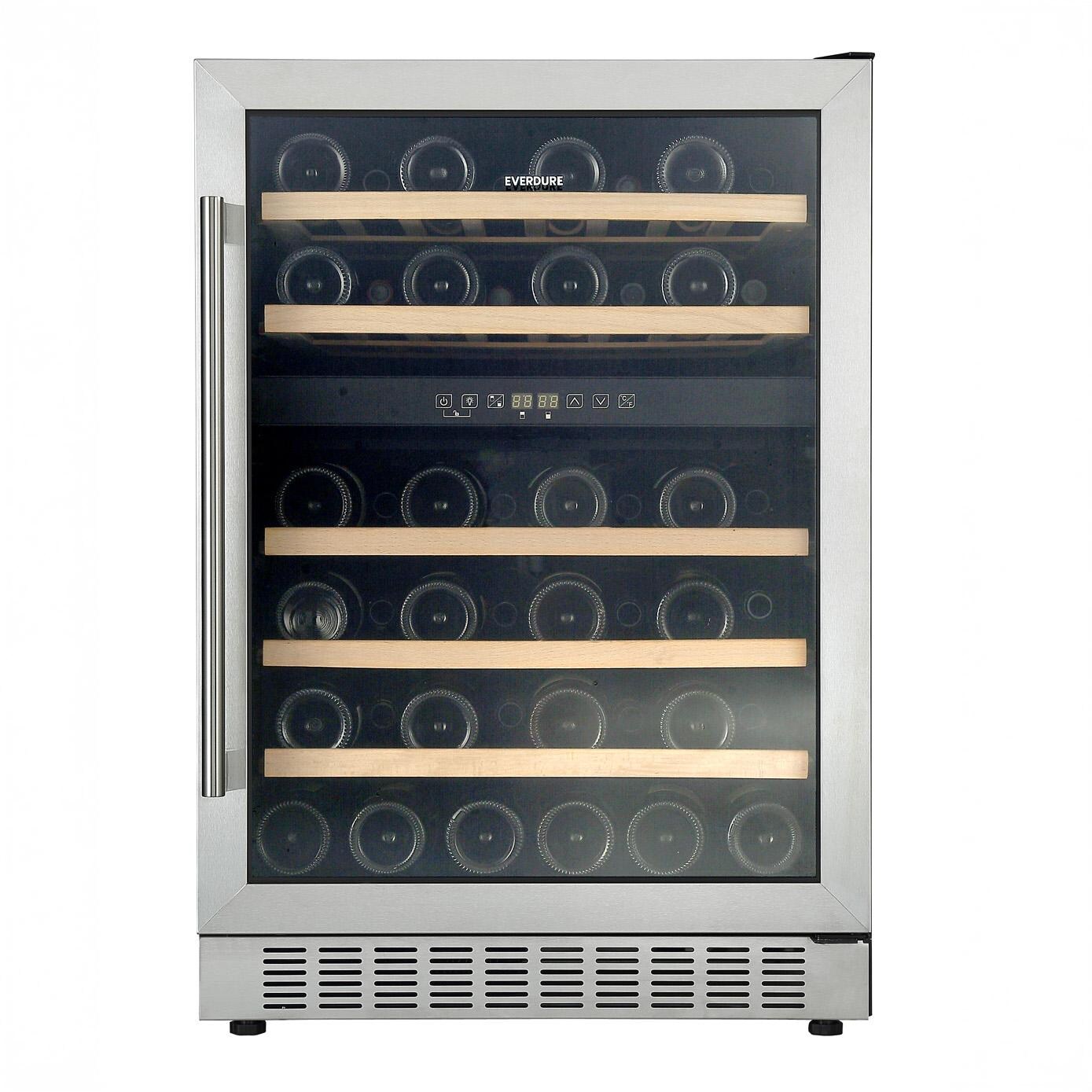 Everdure EWC46SS Everdure 46 Bottle Right Hinge Glass Door Luxury Wine Cooler - Stainless Steel - EWC46SS - Front - White Background thumbnail