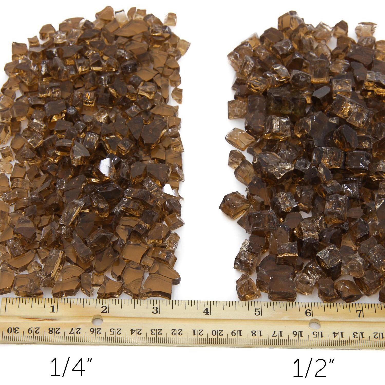 Roman Bronze Fire Glass Size Comparison - Non-Reflective Shown thumbnail