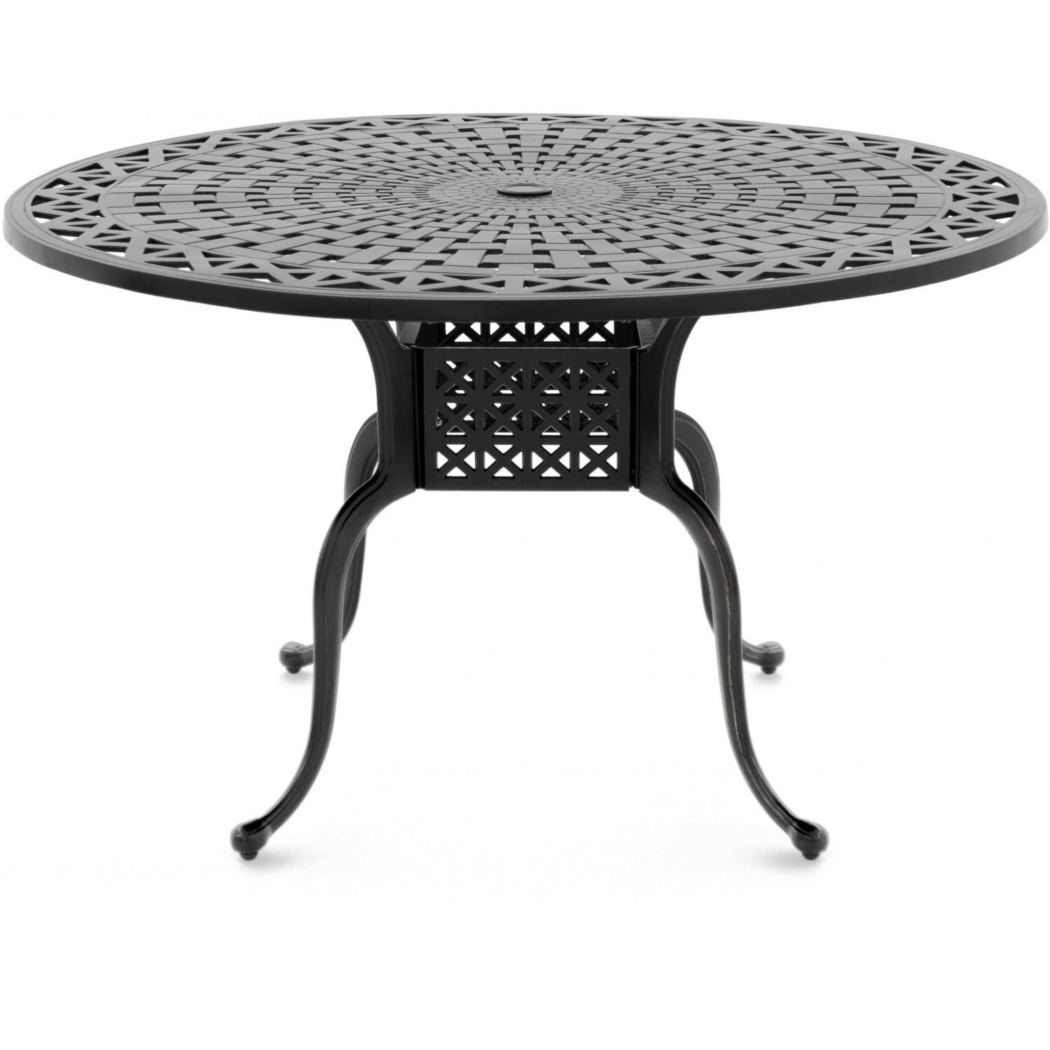 Classique 48-Inch Round Cast Aluminum Patio Dining Table  thumbnail