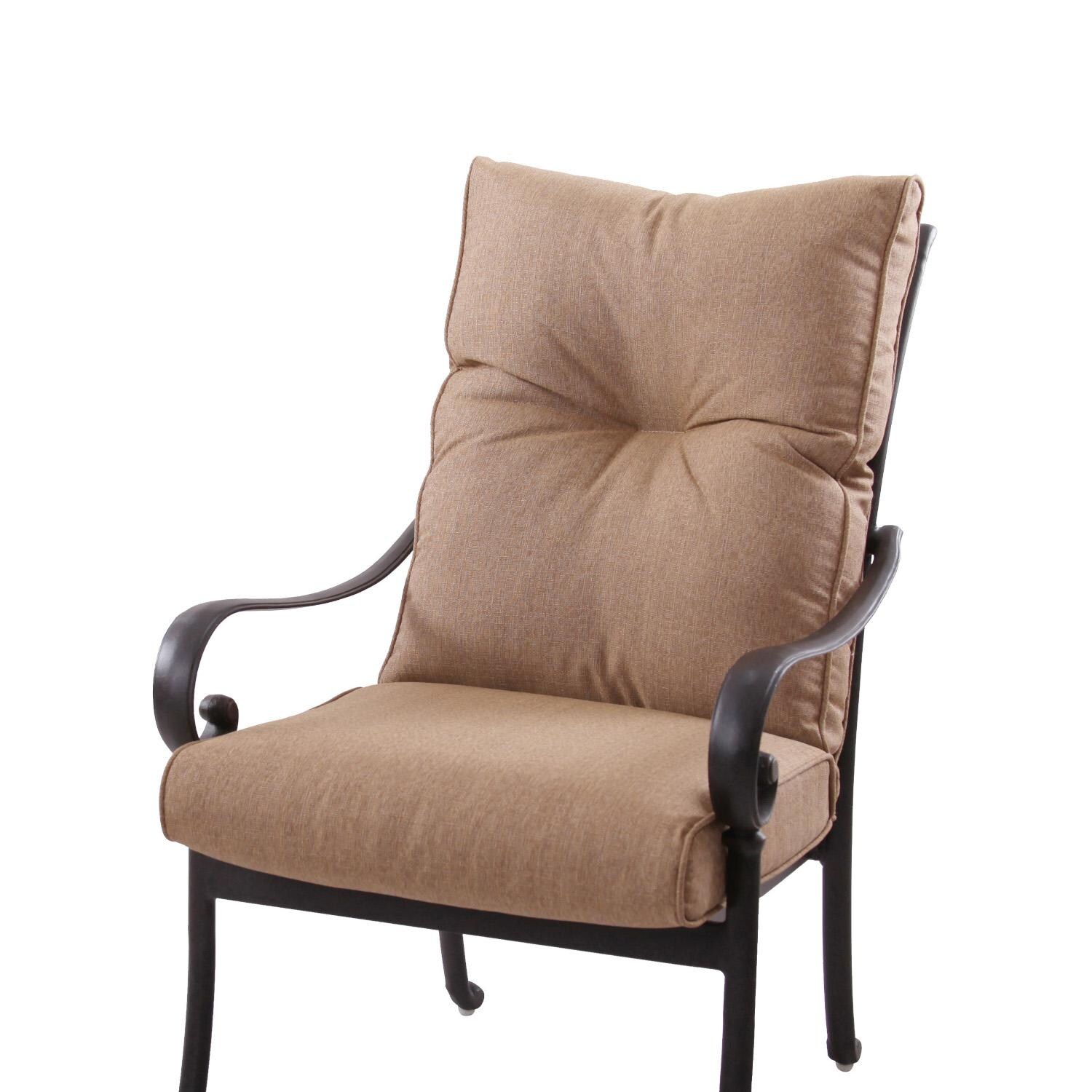 Darlee Santa Anita Replacement Dining Chair Cushions - Set of 4 - Sesame