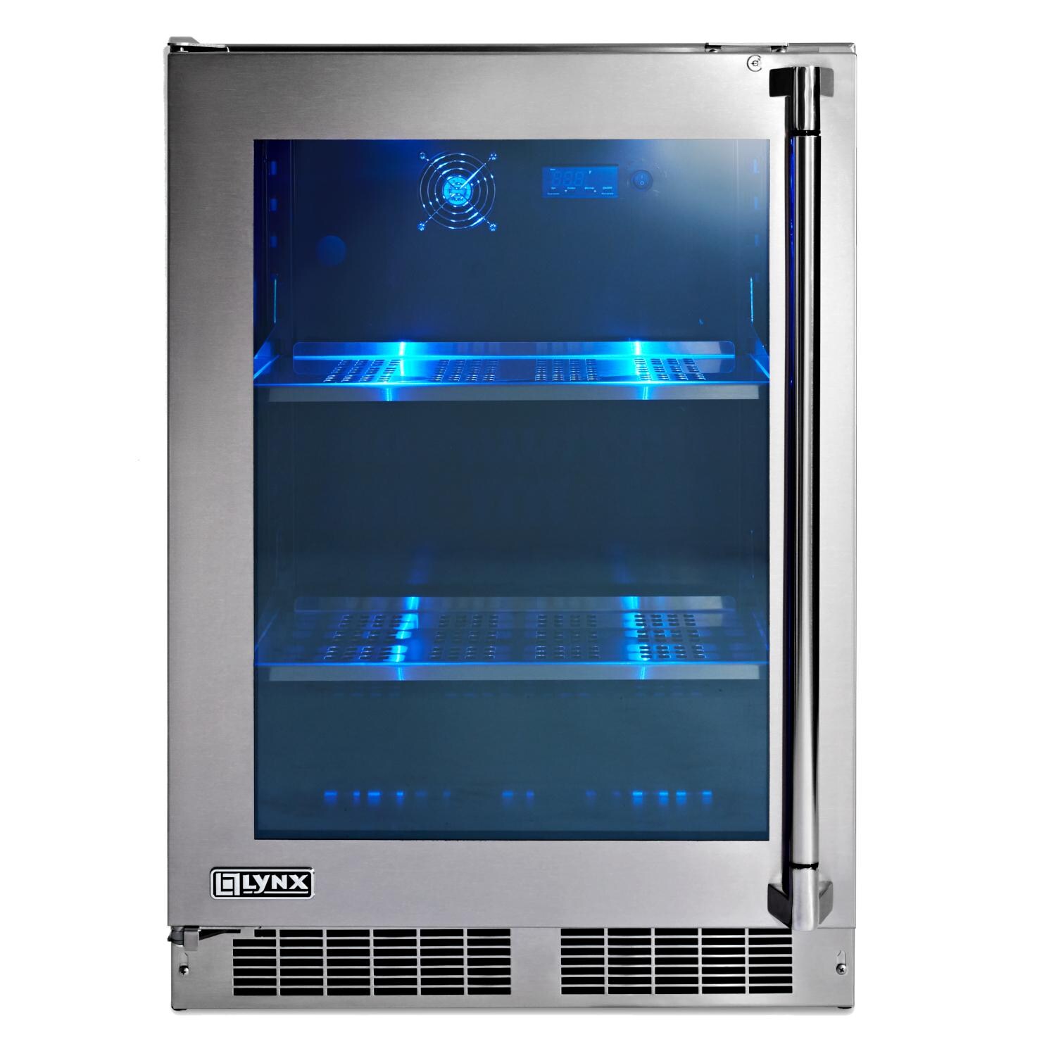 Lynx 24Inch 5.3 Cu. Ft. Left Hinge Outdoor Rated Compact Glass Door