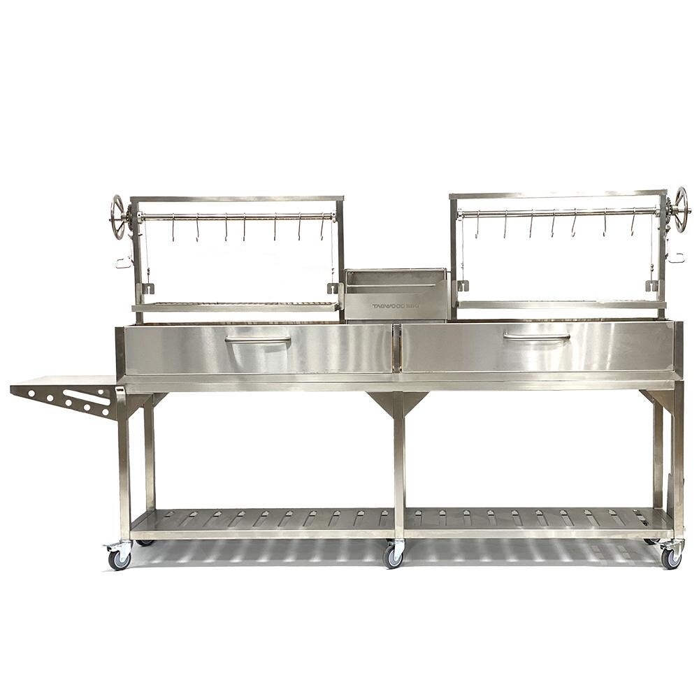 Tagwood BBQ Double Argentine Santa Maria Wood Fire & Charcoal Grill - BBQ04SS image