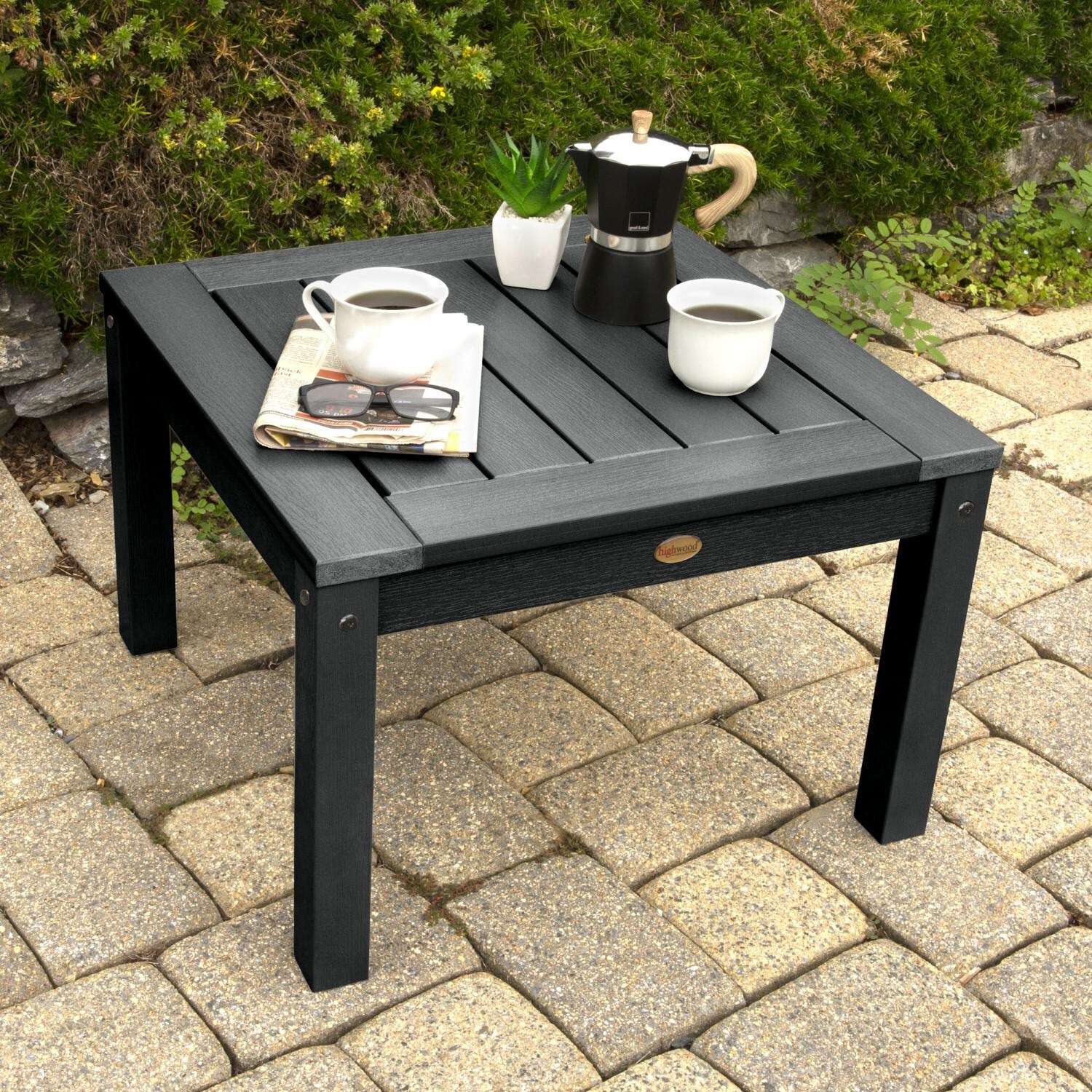 Lakeview Adirondack Side Table - Black - Top Corner thumbnail