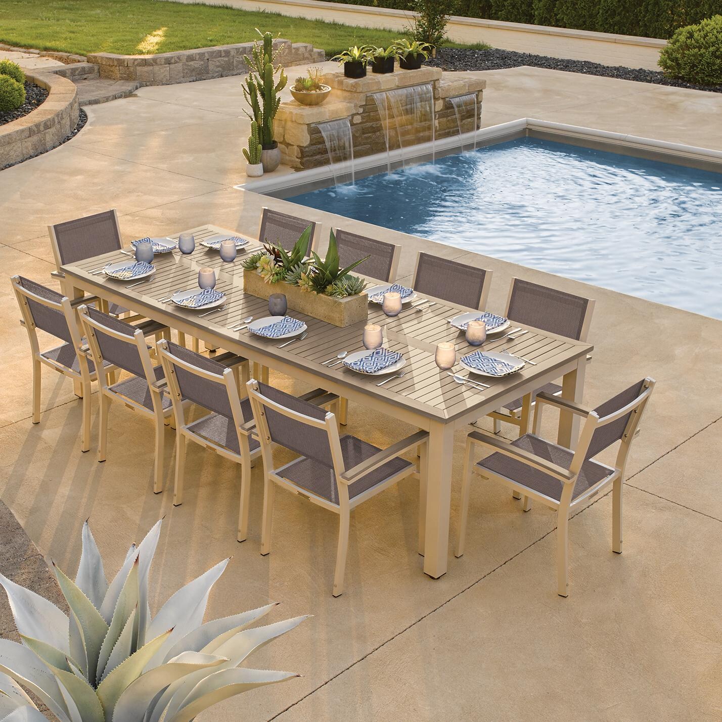 Oxford Garden Outdoor Kitchen Dining Sets